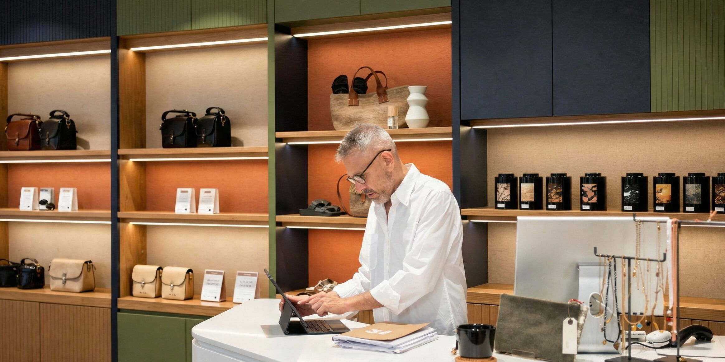 carpintería comercial para locales en Valencia - mostrador